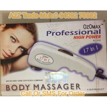 Professional High Power Body Massager with 17 attachments, MrpRs.1999/- On 50% Discount With Quantium Sience Scaler Pendent(Mrp Rs.999/-) Free ,
